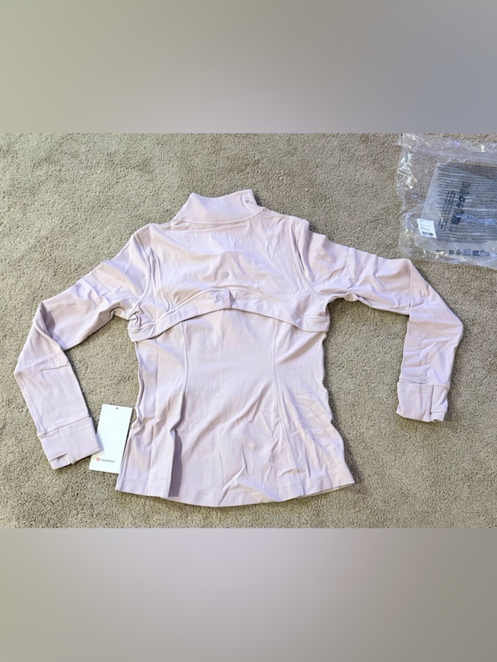 Lululemon Define Jacket Coat Nulu Porcelain Pink POIK Size 12 NWT - Picture 14 of 14